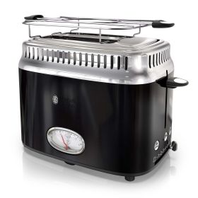 Russell Hobbs Retro Style 2-Slice Toaster, Black, TR9150BKR