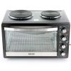 Better Chef Chef Central XL Toaster Oven and Broiler with Dual Solid Element Burners in Black