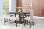 Caswell - 7 Piece Dining Set - Pearl Silver